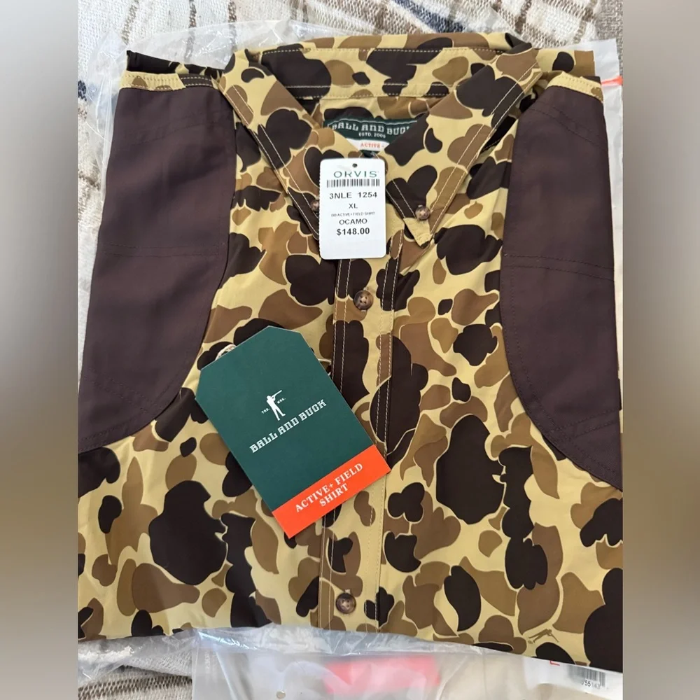Ball And Buck ACTIVE+ FIELD Long Sleeve SHIRT IN ORIGINAL CAMO XL NWT - Picture 4 of 4
